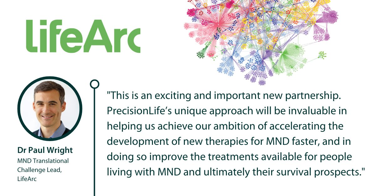 PrecisionLife - follow @precisionlife.bsky.social (@precisionlifeai) on Twitter photo "PrecisionLife’s unique approach will be invaluable in accelerating the development of new therapies for MND faster"
<a href="/PaulPdwright27/">Paul Wright</a> <a href="/lifearc1/">LifeArc</a>
Read the announcement: hubs.ly/Q01PRYS90
#PrecisionNeuroscience
#EndALS #EndMND #ALS #MND "PrecisionLife’s unique approach will be invaluable in accelerating the development of new therapies for MND faster"
<a href="/PaulPdwright27/">Paul Wright</a> <a href="/lifearc1/">LifeArc</a>
Read the announcement: hubs.ly/Q01PRYS90
#PrecisionNeuroscience
#EndALS #EndMND #ALS #MND