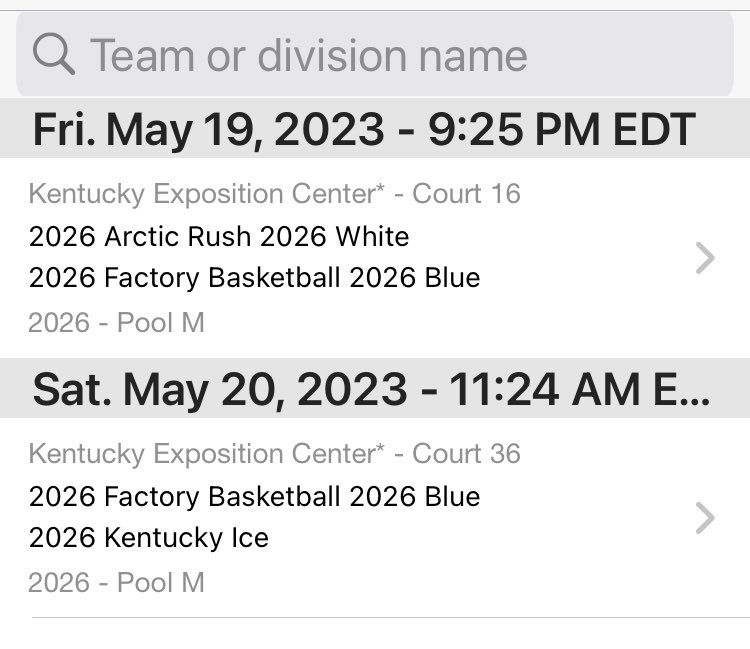 factorybasketb1's tweet photo. Factory 2026 Blue’s pool play schedule this weekend at The Classic in Louisville.
This team goes hard the entire game. A lot of nice pieces. https://t.co/OTwRgLE8YI