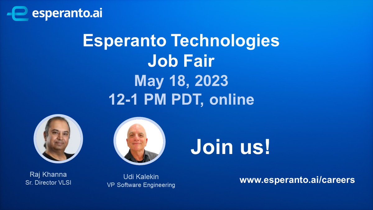 Esperanto Technologies tweet media