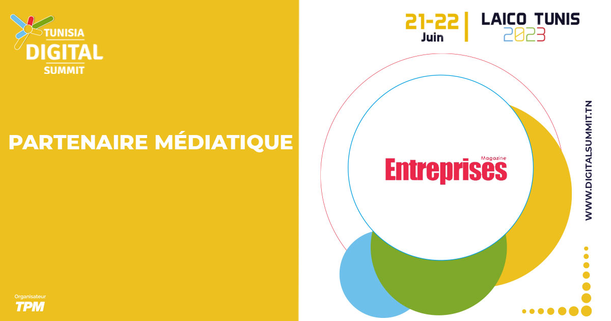 TunisiaSummit's tweet photo. Nous sommes honorés d'annoncer que Entreprises Magazine
s'associe au Tunisia Digital Summit pour vous apporter une couverture médiatique de premier ordre.
Préparez-vous à une épatante expérience, les 21 et 22 juin 2023!
https://t.co/0gb6GtOTAW https://t.co/J1vSCErRvw