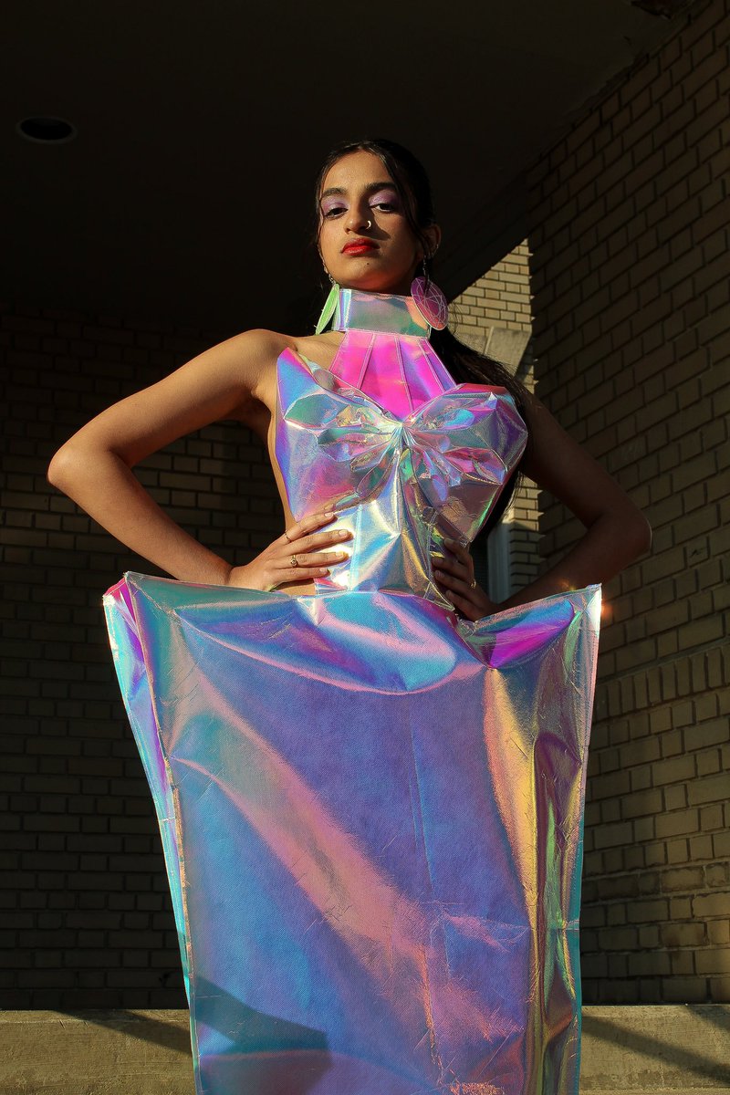 NPBdesigners's tweet photo. @shania.mastan wearing our reflective geometric metallic dress🍭✨

We’ll be adding to the website soon!🛍 https://t.co/v1RujRtkyy #metallic #dress #summerfashion #ncfw https://t.co/aKQMg6jL8p
