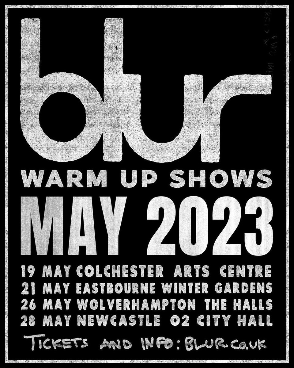blur's UK warm up shows kick off this Friday in Colchester. Joining the line-up in Wolverhampton and Newcastle are @wulumusic and @sounds__mint