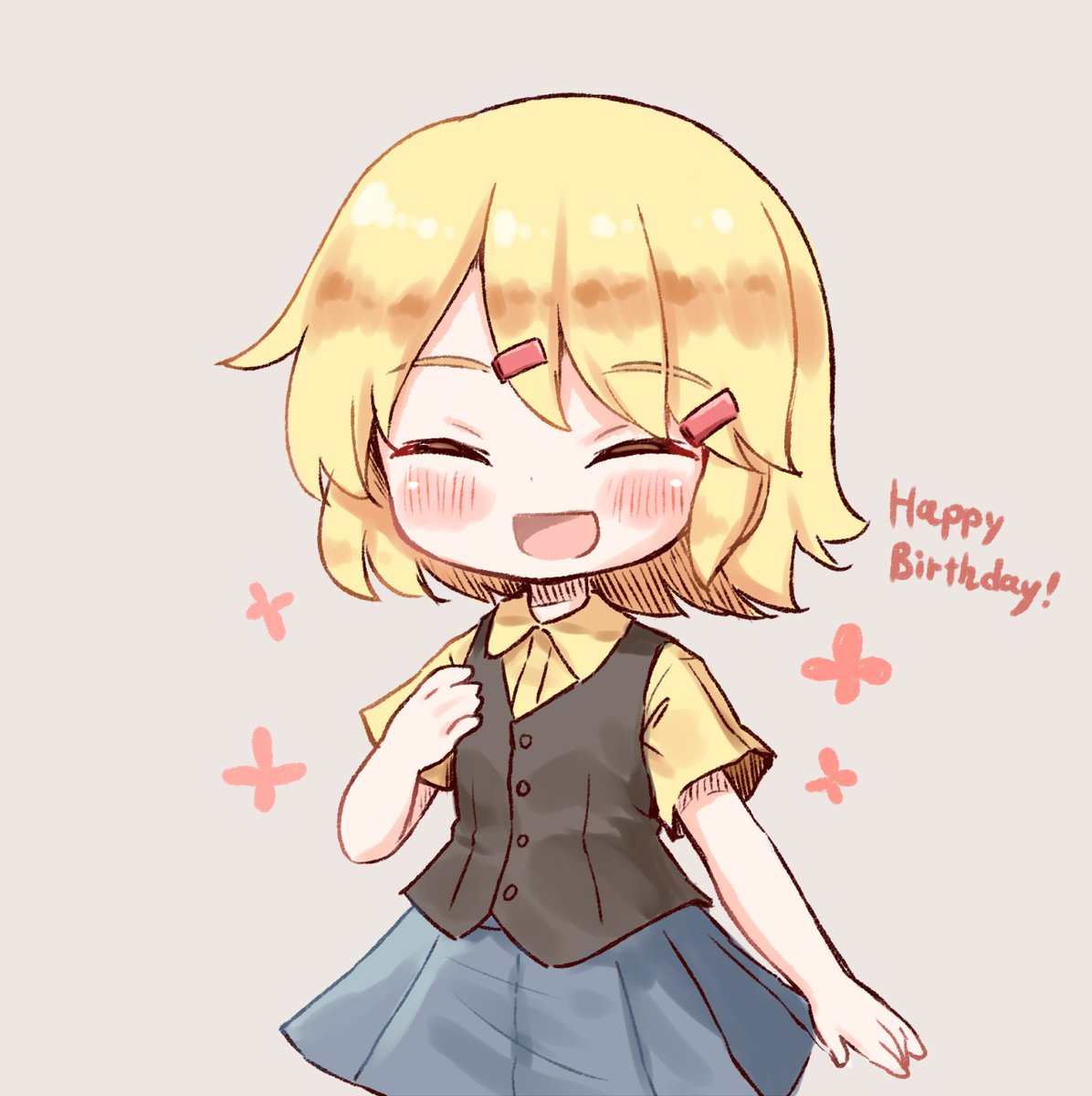 「 滑り込みですがお誕生日おめでとうございます 」|アリヌ🍠例大祭せ43abのイラスト