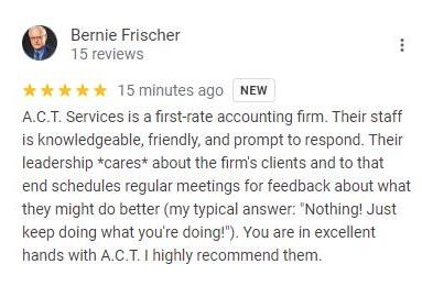 It's always wonderful to receive positive reviews from NEW clients! 

Here's just one of many...YOU could be next! 

bit.ly/300u3wQ #Indianapolis #OutsourcedAccounting #SageIntacct