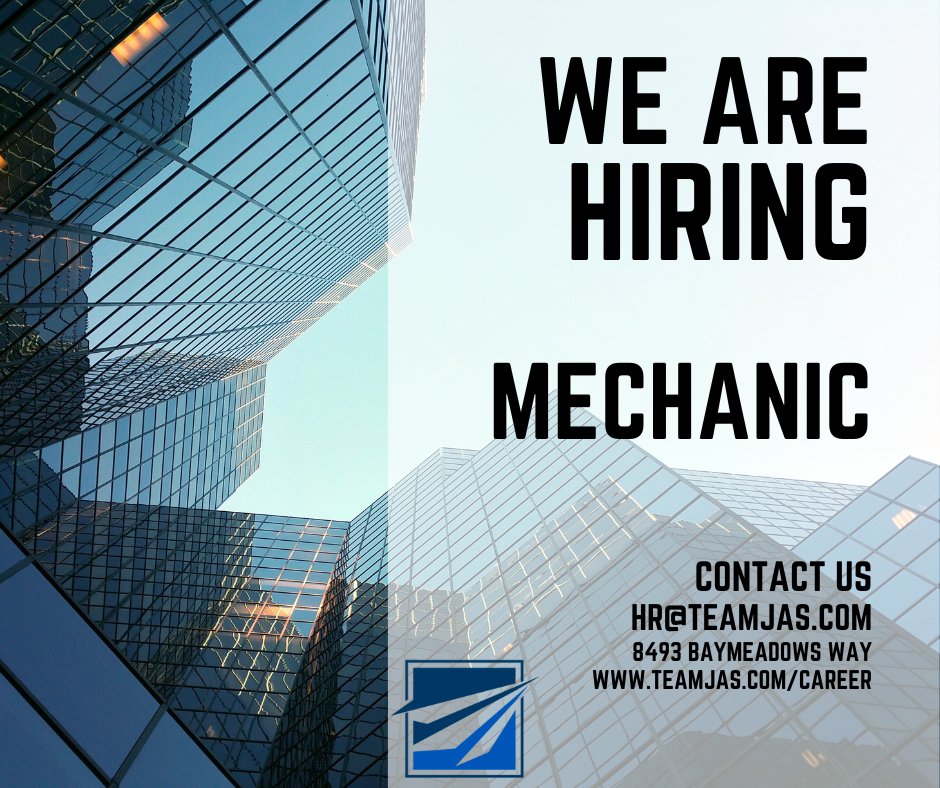 Team_JAS's tweet photo. Team JAS is looking for a Mechanic to join our team in Jacksonville, Florida! To apply visit https://t.co/85I6NrcrdC https://t.co/h5w1LeOYO1