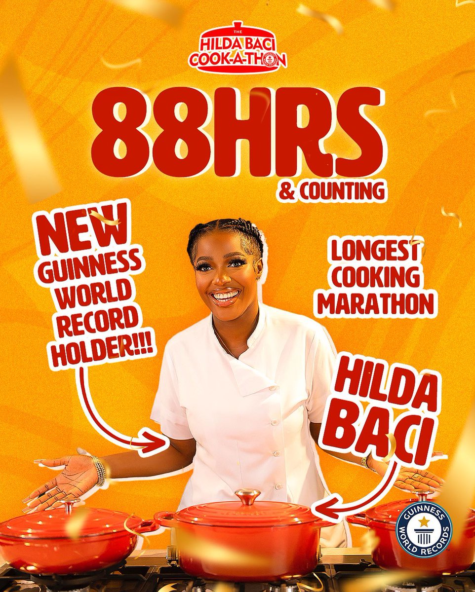 Congratulations @hildabacicooks from all of us at SafeTravels. 🎊🍲

We're proud of you!

#hildabacicookathon #guinessworldrecord