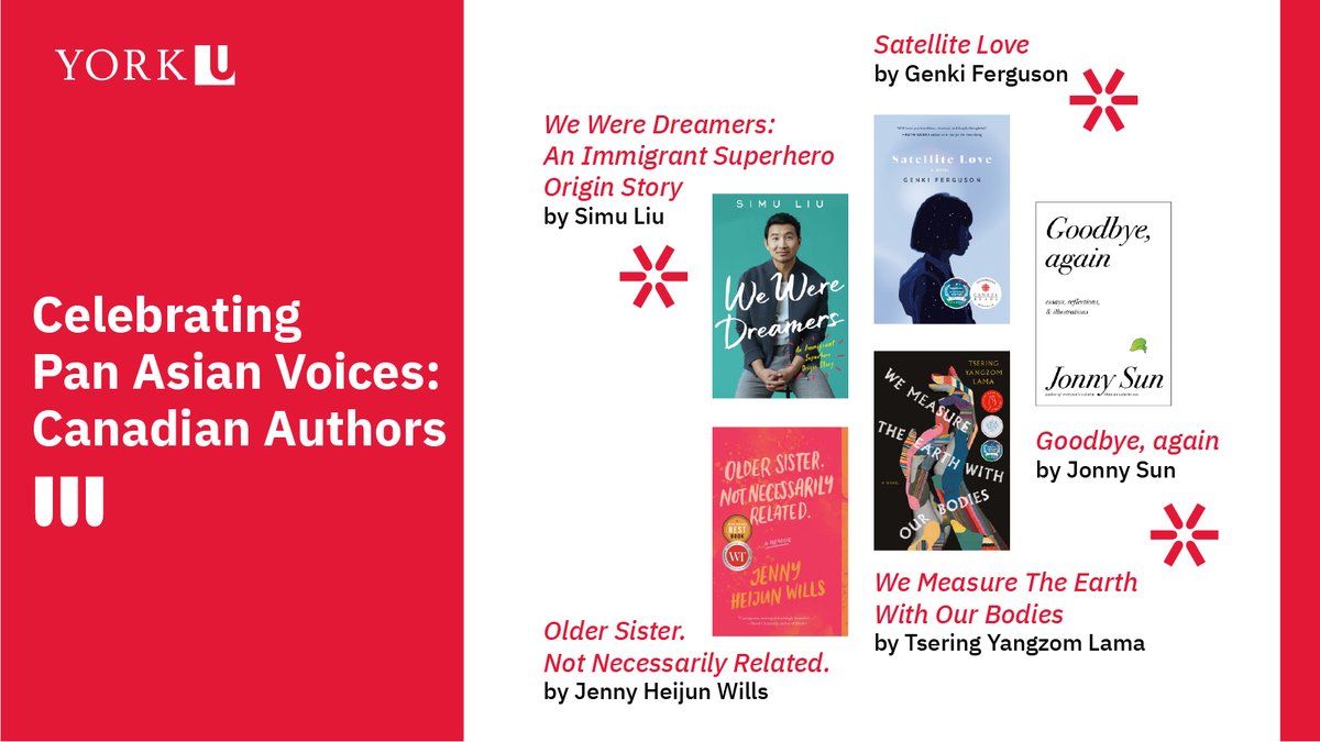 In honour of Asian Heritage month, we’re putting the spotlight on some amazing books written by Canadian Asian authors! Have you gotten the chance to read any of these books? 📖 #AHMatYU #AsianHeritageMonth #YorkU