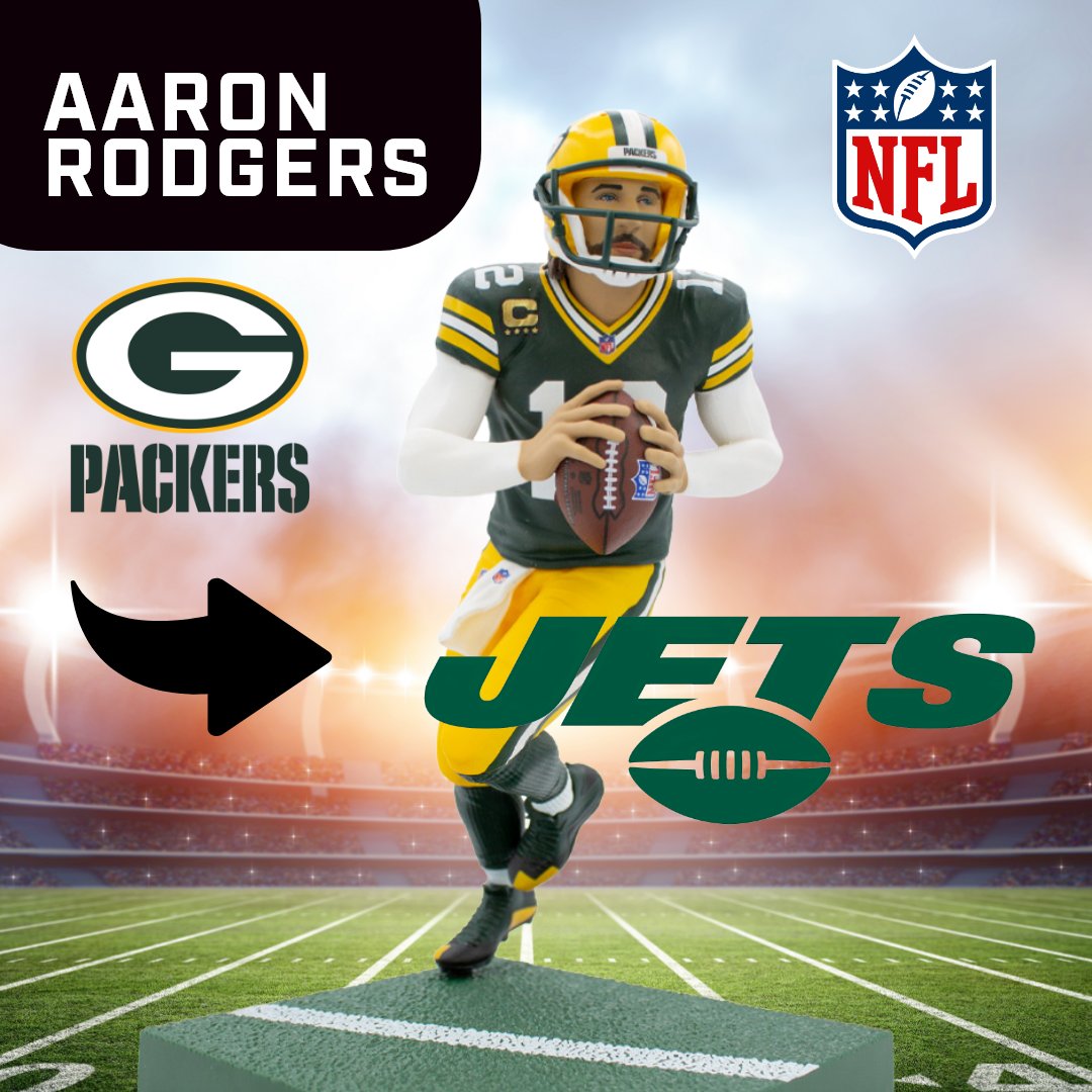 ID_Figures's tweet photo. Green is Aaron Rodgers' colour ✅

#NFL #nflfootball #AaronRodgers #greenbaypackers #greenbaypackersfan #greenbaypackersnation #NewYorkJets #nyjets #nyjetsnation https://t.co/6P0Qy1fV5Q