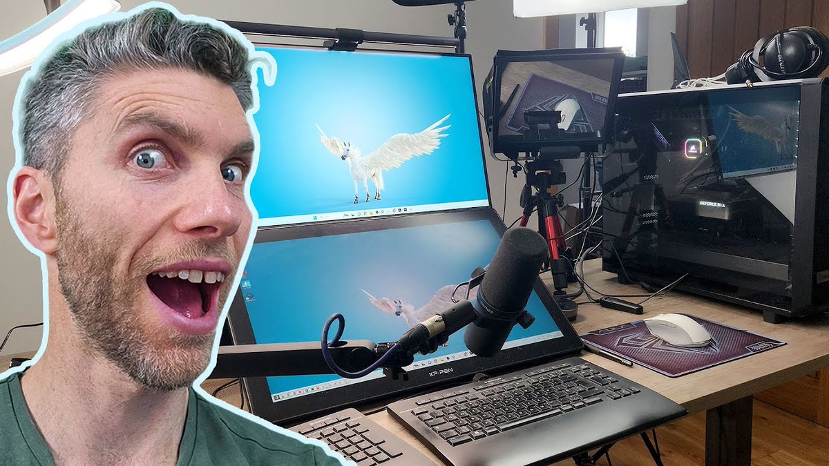 GameDevTV's tweet image. Game dev pros spill the beans! Peek into Grant&apos;s Studio setup and uncover the secret sauce behind their game development magic. 🎮✨ #GameDev #GameDevDaily #Blender #B3D #BehindTheScenes #GameDevSecrets 

Watch here 👉👉 daily.gamedev.tv/grants-studio-…