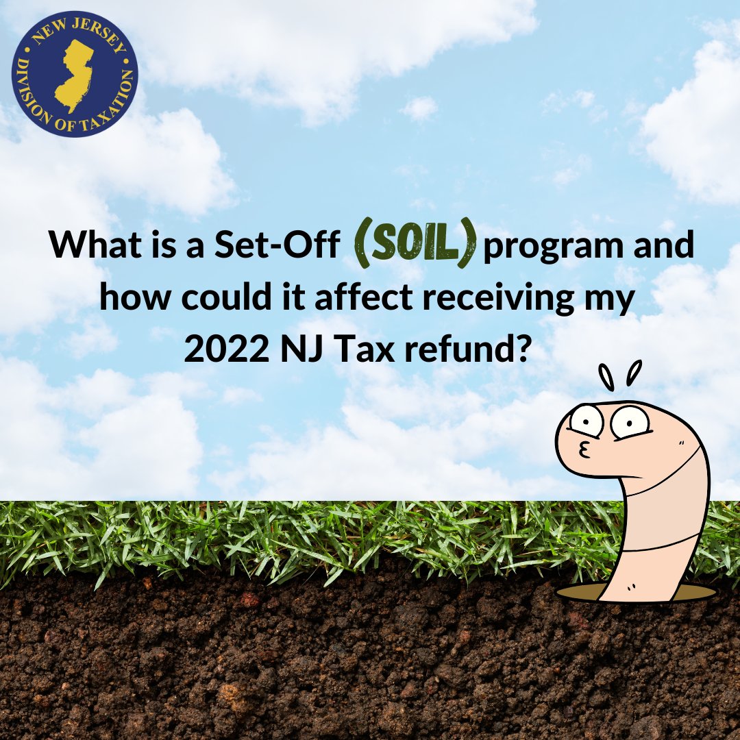 Set-off programs divert tax refunds and benefits to pay your federal or state debts, including unpaid taxes or debts owed to other government agencies. When these debts are paid, we can then release the tax refund to you. For more info, see state.nj.us/treasury/taxat…
#njtax