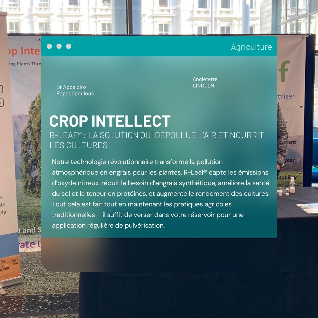 SOLUTIONS OF THE WEEK 🌍⬇️
Check out the latest The Arch solutions discovered in Athens:
👉🏻  <a href="/Crop_Intellect/">Crop Intellect</a>
➡️ More infos 🔗 the-arch.eu/les-100-soluti…
.
#100solutions #innovation #thearch