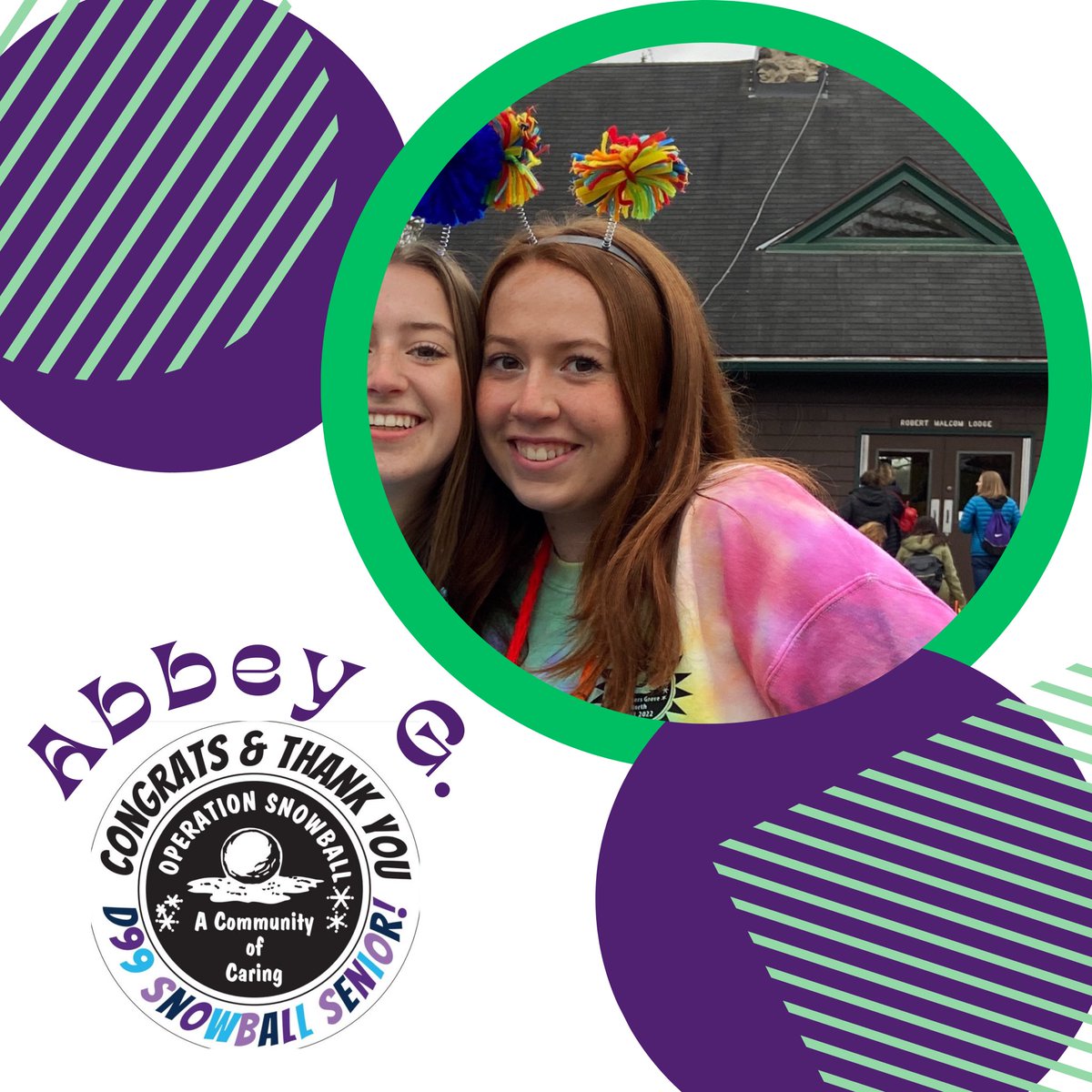 SAPatDGN's tweet photo. 2023 Senior Snowball spotlight on Abbey! Thank you for your passion, leadership, and for making Snowball a priority during your time at #WeAreDGN We wish you all the best in the future! 🖤🕶️🌈❄️💜🎓🙌👏 https://t.co/HqxXKyH2ci