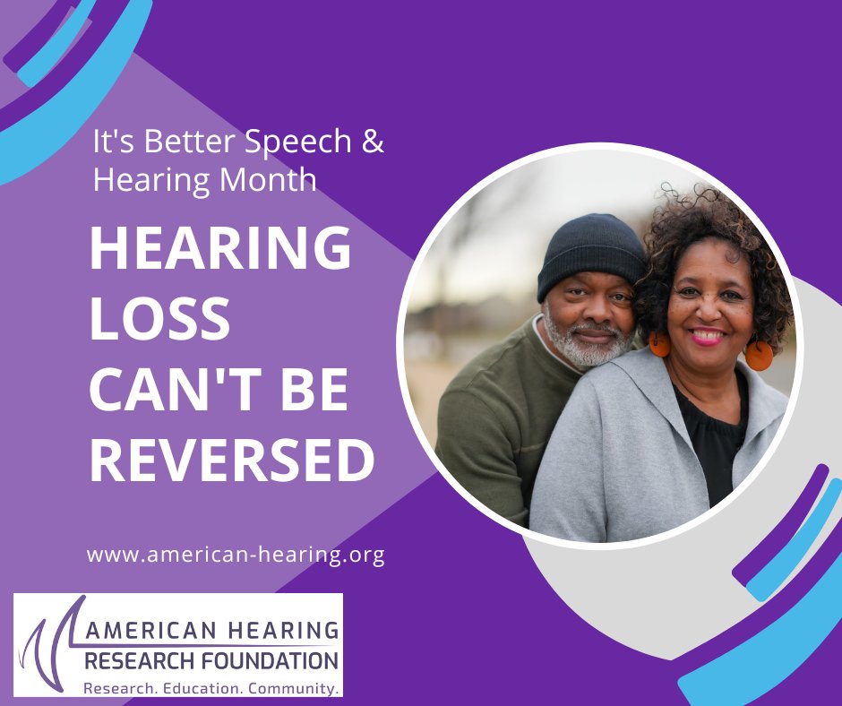 Most hearing loss can't be reversed. The best solution is PREVENTION. Early identification of hearing loss, balance disorders &amp; ear diseases is critical to a healthier work and lifestyle.
Protect Your Hearing: american-hearing.org/protect-your-h…
#HearingLoss #HearingLossPrevention #Research