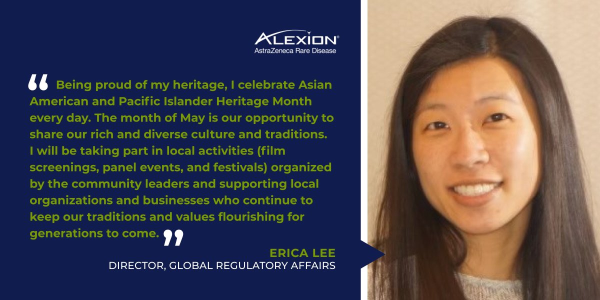 AlexionPharmaUS's tweet photo. As we continue to recognize Asian American and Pacific Islander Heritage Month, hear how Erica, a member of our Asian Cultures Employee Resource Group, chooses to celebrate #AAPIHM by supporting local businesses and keeping cultural traditions alive. https://t.co/2P56j0wPB0