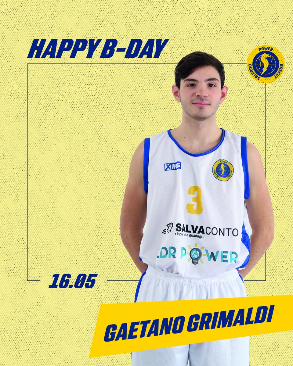 PowerBasketSa's tweet photo. 🥳🎉 Oggi facciamo tantissimi auguri al nostro Gaetano Grimaldi!

🎊 Buon compleanno Gaetano! 🎊

🏀 #PowerIsHere #PowerTeam #PowerForPower https://t.co/XUK5BC4pS7