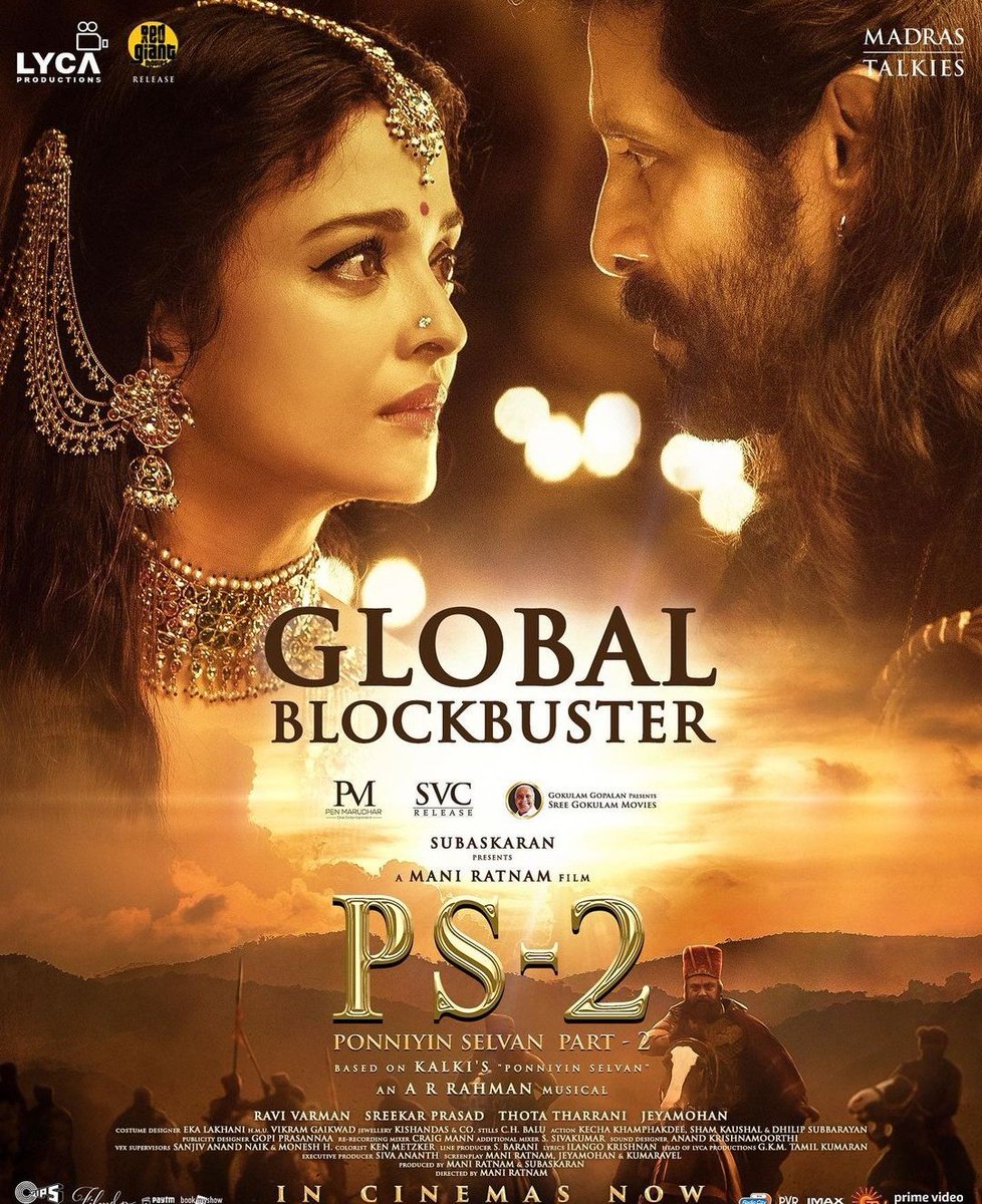AlkeshAmbily's tweet photo. Indeed an epic movie !! Technical brilliance and the great performances makes #PS2 a masterpiece.
Aishwarya Ray and Vikram were 😘.
But the second half was all in a rush. Many characters were left along the way. I do feel that #PonniyinSelvan should be a three part movie series. https://t.co/VODTyRiiti
