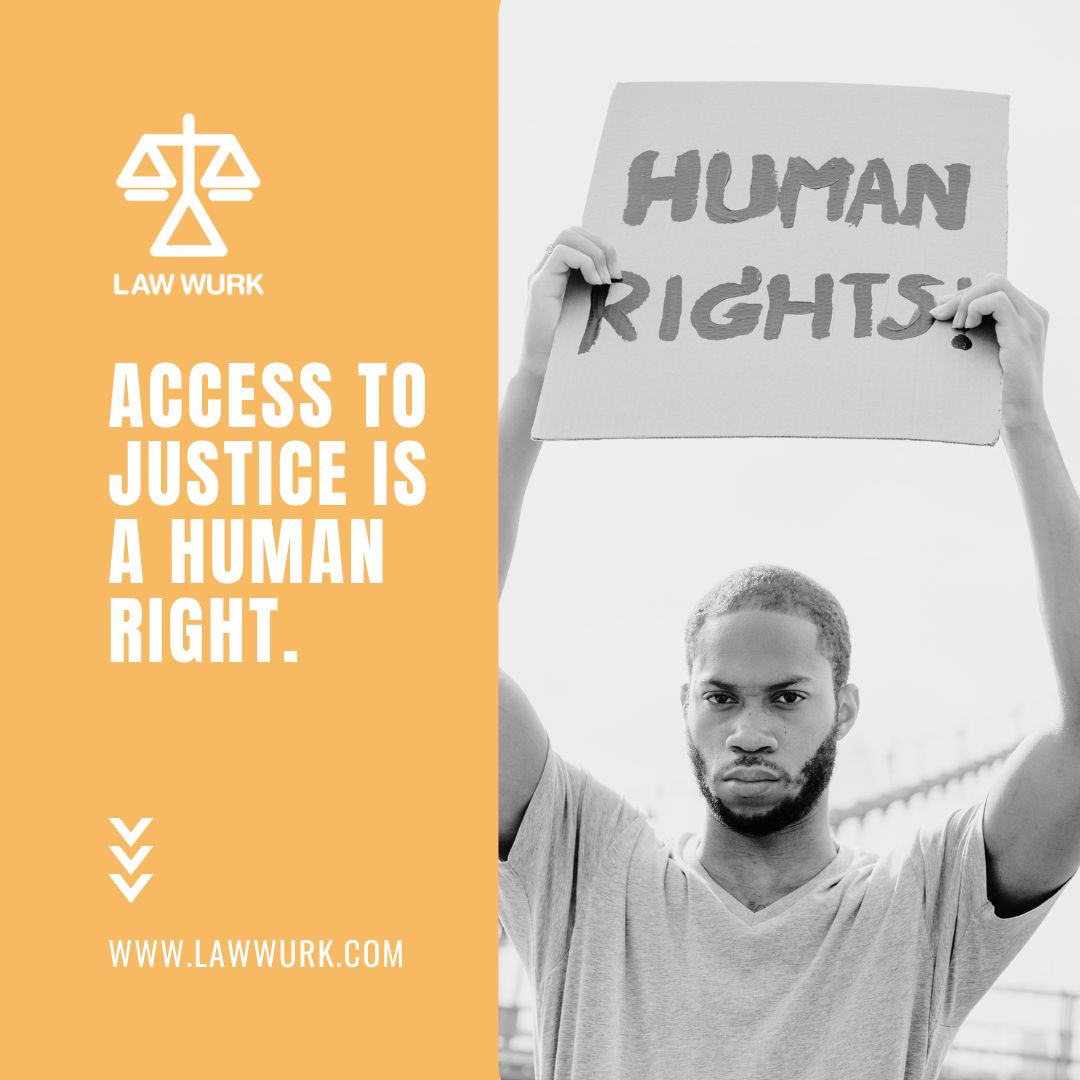 '𝗔𝗰𝗰𝗲𝘀𝘀 𝘁𝗼 𝗷𝘂𝘀𝘁𝗶𝗰𝗲 𝗶𝘀 𝗮 𝗵𝘂𝗺𝗮𝗻 𝗿𝗶𝗴𝗵𝘁' ⚖️ 

If you or someone you know is in need of legal assistance, visit LawWurk's website at lawwurk.com to learn more. 💻

#AccessToJustice #LegalTech #LegalAssistance #AffordableLegalServices