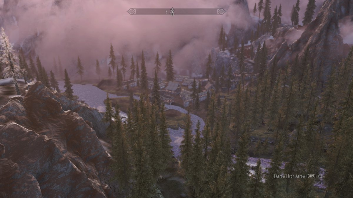 Riverwood from bleakfalls barrow #moddedskyrim #skyrim