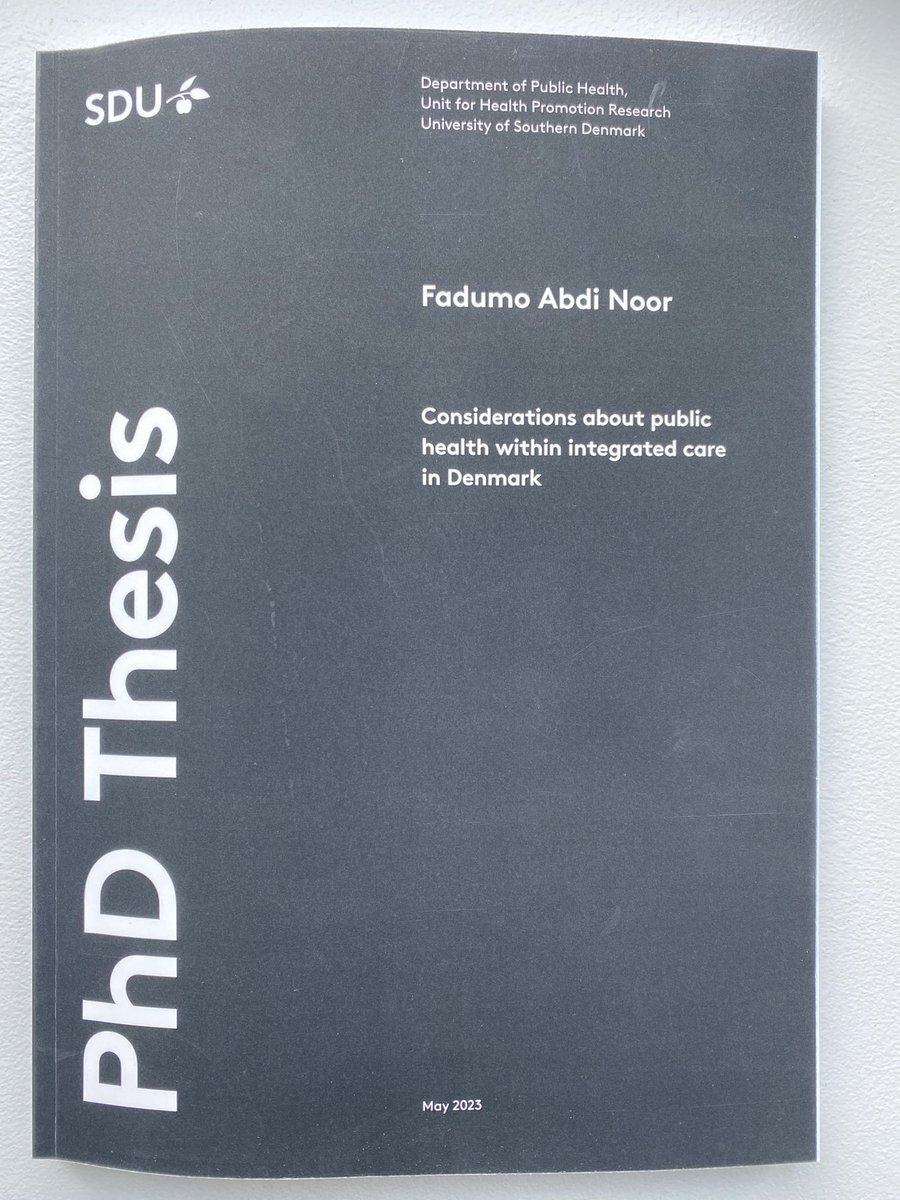 Forskningsenheden for Sundhedsfremme @ SDU (@sundhedsfremme) on Twitter photo Veloverstået PhD forsvar af Fadumo Abdi Noor om hvordan folkesundhed kan inddrages i intergrated care i Danmark. @SUND_SDU <a href="/PublicHealthSDU/">Dept. of Public Health, SDU</a> <a href="/sundhedsfremme/">Forskningsenheden for Sundhedsfremme @ SDU</a> Veloverstået PhD forsvar af Fadumo Abdi Noor om hvordan folkesundhed kan inddrages i intergrated care i Danmark. @SUND_SDU <a href="/PublicHealthSDU/">Dept. of Public Health, SDU</a> <a href="/sundhedsfremme/">Forskningsenheden for Sundhedsfremme @ SDU</a>