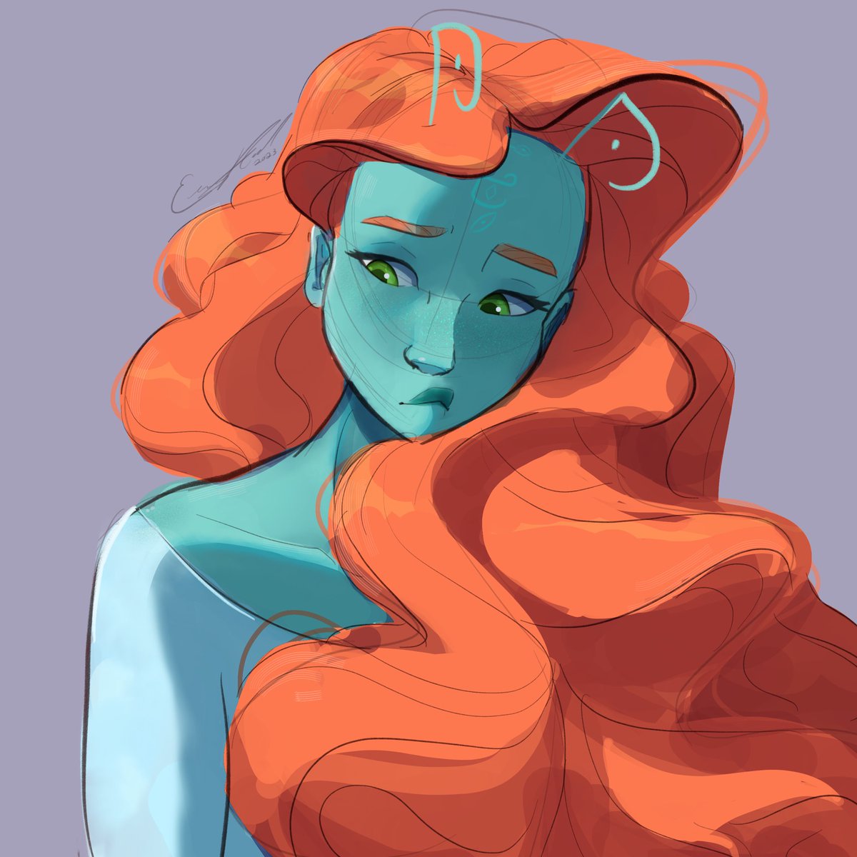 elirowlandarts's tweet photo. Just a sketch of my cute galaxy girl. 

Mvskoke Word of the Day:
Mocvse (moh-juh-zee) = new ✨ https://t.co/xiNbZRPY6Y