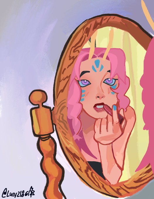 「cosmetics mirror」 illustration images(Latest)