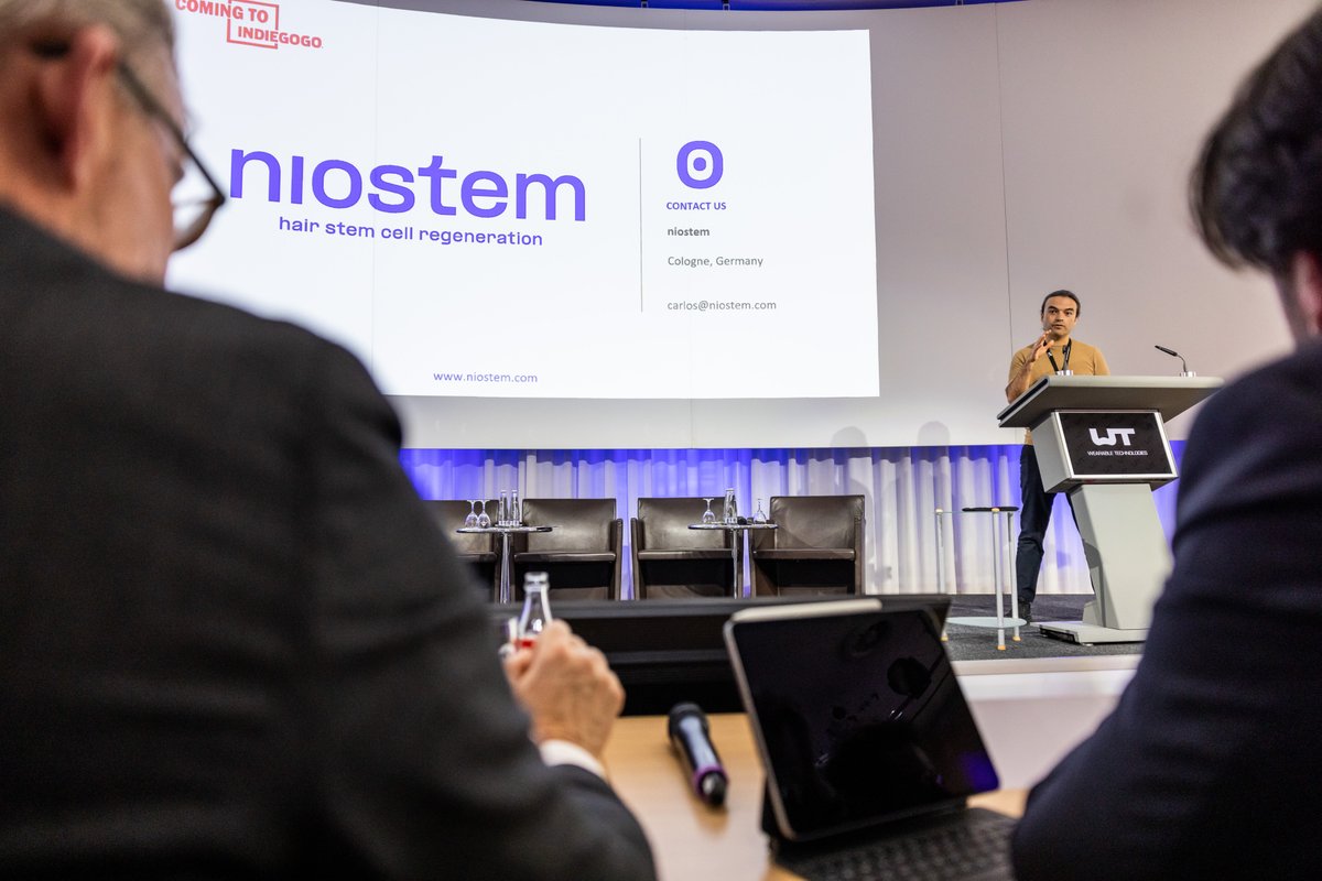 niostem's tweet image. the @niostem  team at the @WearableTech  Technology conference 2023.