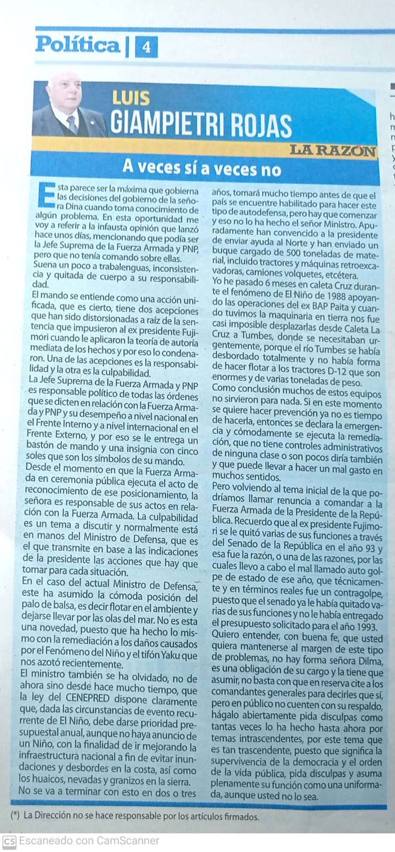 Para conocimiento