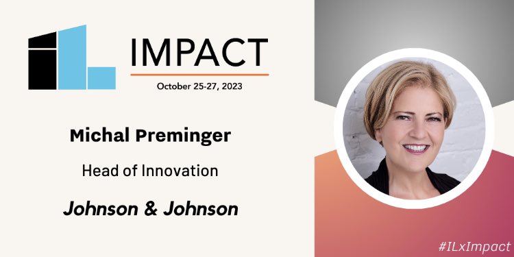 mpreminger's tweet photo. I’ll be speaking at [@innolead]'s Impact 2023 in Boston this October. Would love to see you there! https://t.co/pRz0pMa7cL #ILxImpact https://t.co/7uDWrXwxrl