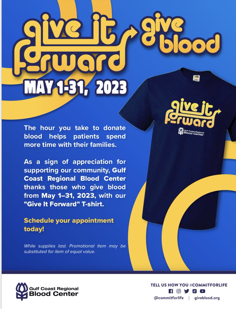 BengalClinic's tweet image. Help us save lives.  They are here till 2 pm front parking lot.  #katyisd #commitforlife #bengalpride