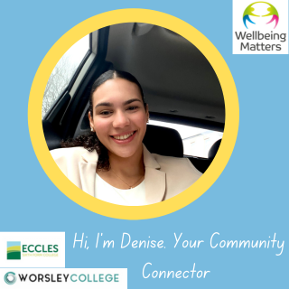 Say hello to our new Community Connector Denise for Salford College @STARTinspminds We are looking forward to working closely together with @WorsleyCollege @EcclesSFCollege to supporting young people in Salford through #socialprescribing