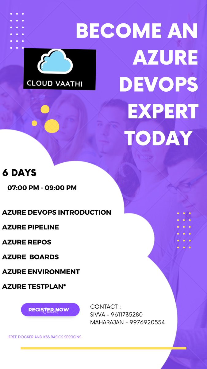 Cloudvaathi's tweet photo. Devops kathukalam vaanga! https://t.co/H4HyvJHtvc