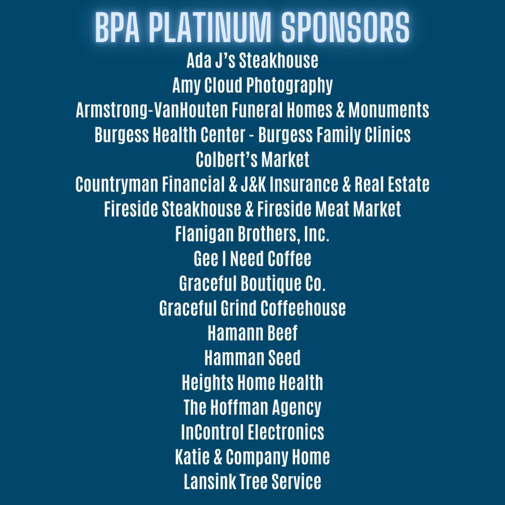 MVAOCOU BPA would like to thank its sponsors for their continued support!