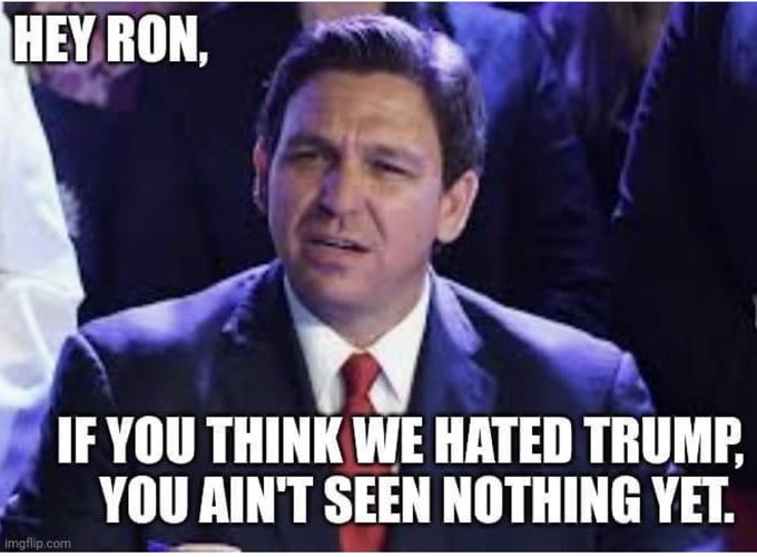 Ron DeSantis signed a bill to prevent credit card companies from tracking the sale of firearms & ammunition.

Tracking women's menstrual cycles is the price of freedom, but tracking gun sales is an invasion of privacy.🙄
#ProudBlue #DeSantisIsAFascist #DeSantisDestroysFlorida