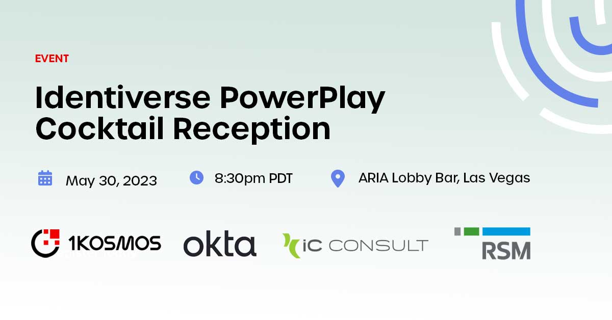 We are excited to invite you to an unforgettable evening of networking, cocktails, and scrumptious hors d'oeuvres, brought to you by @Okta, <a href="/iC_Consult/">iC Consult</a>, <a href="/RSMUSLLP/">RSM US LLP</a>, and 1Kosmos. 

Secure your spot today by registering today! regionalevents.okta.com/identiverseair…

#identiverse #identiverse2023