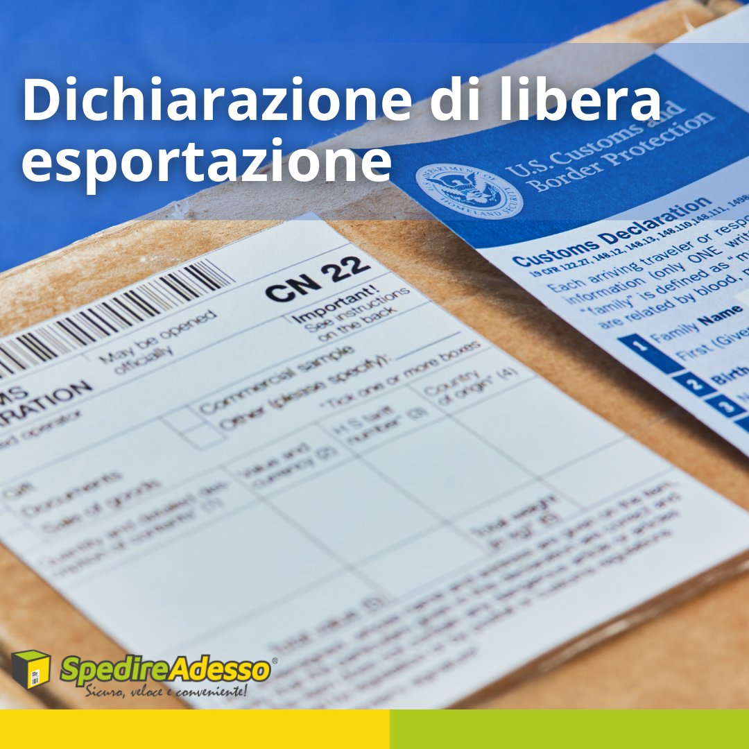 SpedireAdesso's tweet photo. Esportare merci? La Dichiarazione di Libera Esportazione è un must! 🌍📦 Ti sembra complicato? Non temere, abbiamo una guida completa per aiutarti. Scopri di più qui: https://t.co/B18QlqD5Sw https://t.co/ihqBOCpitu