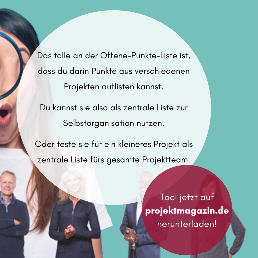 Verwaltest du deine #Projektaufgaben auch mit einer #Projektmanagement-Software?🧑‍💻Doch was machst du mit zusätzl. Aufgaben, die sich aus der Detailplanung ergeben? Verwalte diese zentral &amp; unkompliziert mit unserer neuen #Excel-Vorlage für #OffenePunkte: projektmagazin.de/tool/offene-pu…