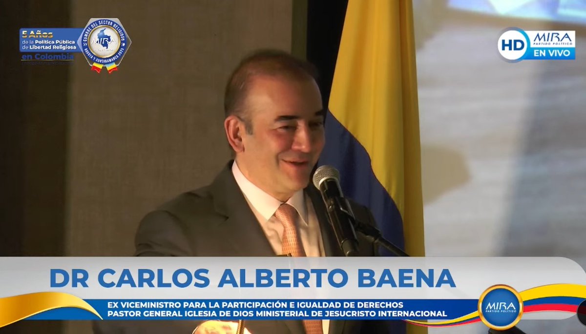NancyZapataP's tweet photo. "Para que existe una verdadera paz se necesita del sector religioso, la libertad religiosa es parte esencial de la democracia" @Baena @PartidoMIRA #CumbreSectorReligioso https://t.co/uTHiKfmnwH