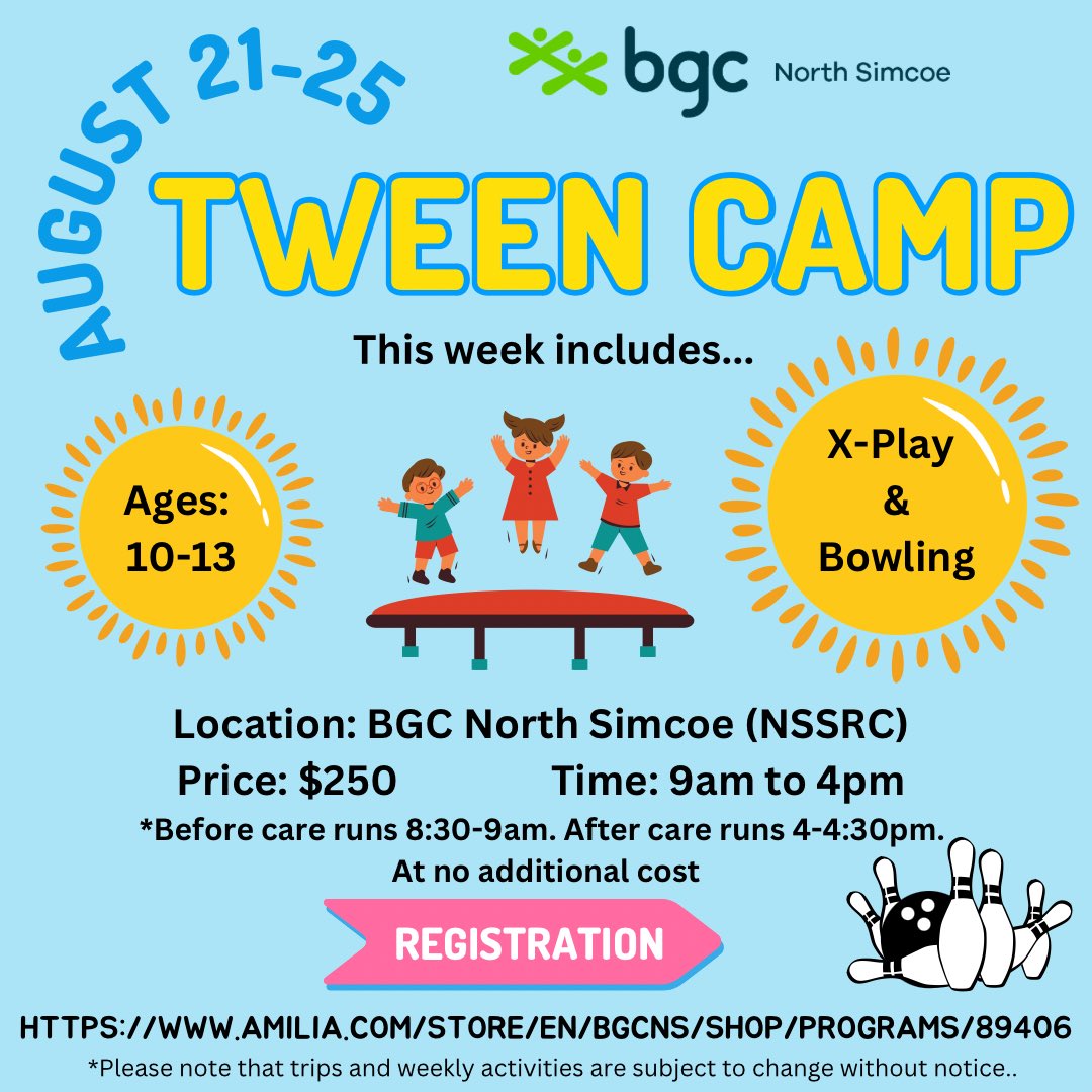Have you heard about our specialty camp weeks?? To register visit amilia.com/store/en/bgcns…