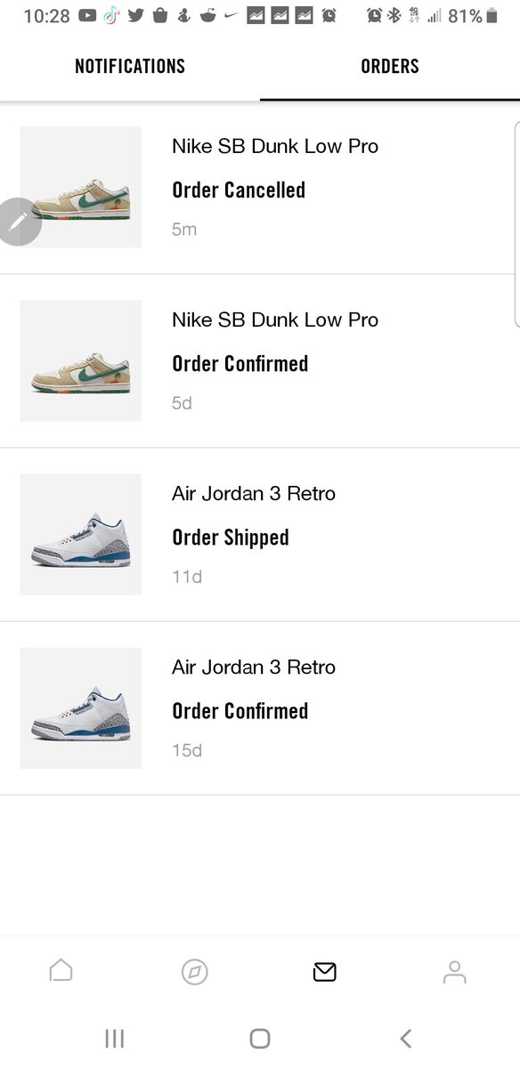 jfearney's tweet photo. What in the world @Nike you cancel my Jarritos x Dunk order https://t.co/k13zhvrJgU