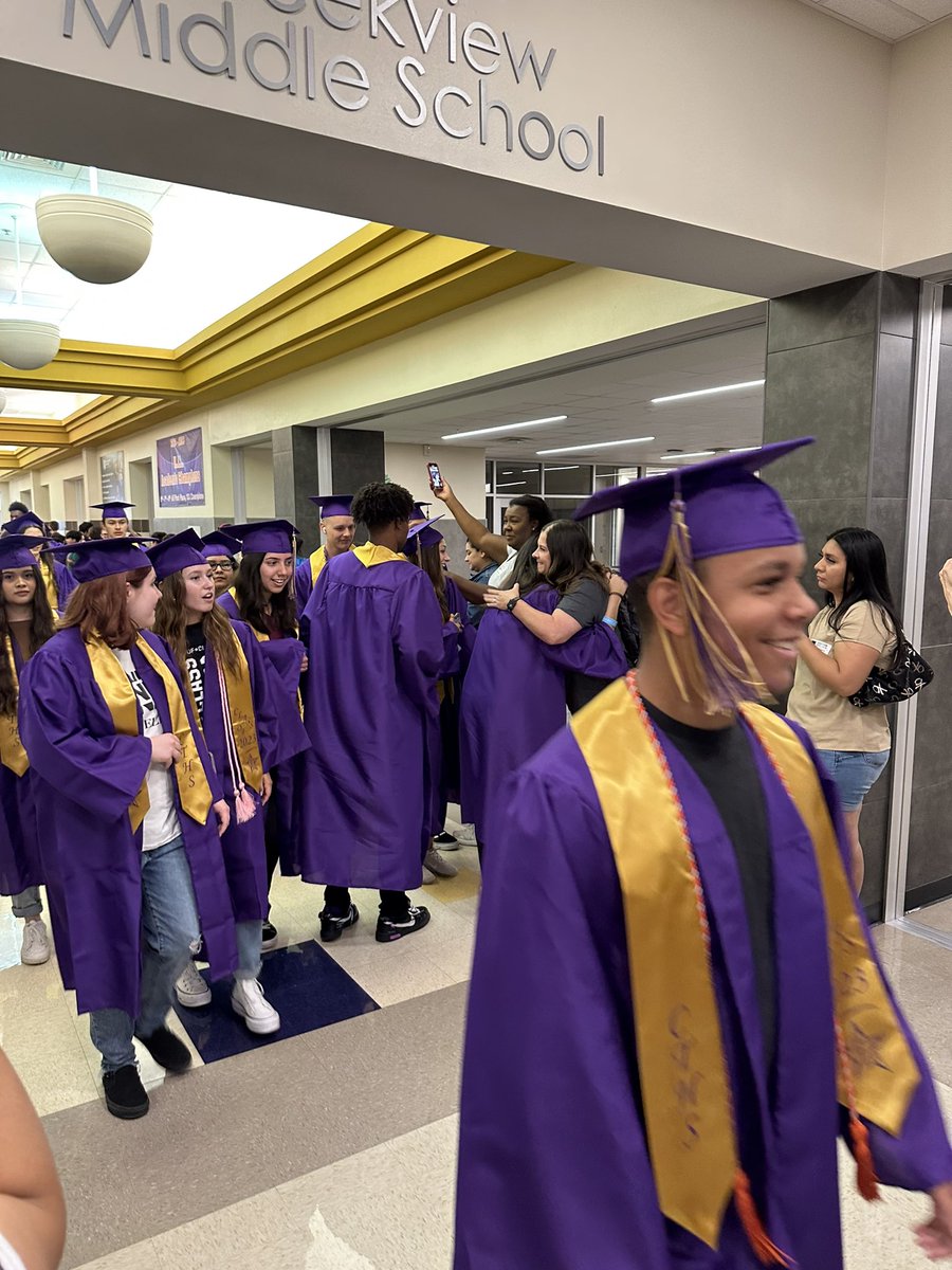 <a href="/ChisholmTrailHS/">CTHS</a> Celebrating Senior Walk! Showing of College and Career- grads next step into their future!