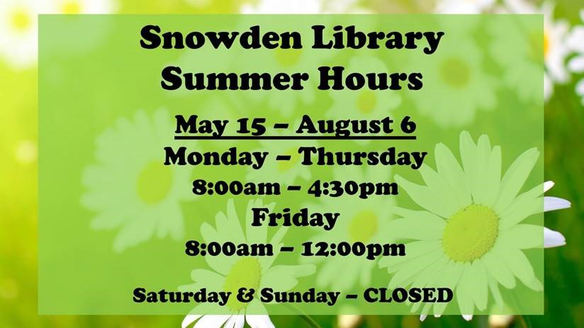 Summer is here at Lyco! Please note the library will be closed early on May 17th for professional development activities for the staff. #summer