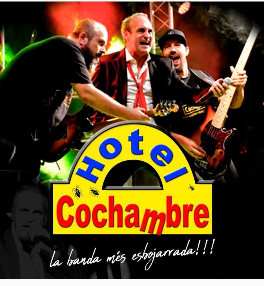 Hotel Cochambre en concert!!!
Aquest divendres, a les 22.30 h al c. d'Alemanya de Mataró.
Dins dels actes de les festes de barri de Via Europa...
#festesdebarri #concert #musica #fembarri #mataro #hotelcochambre