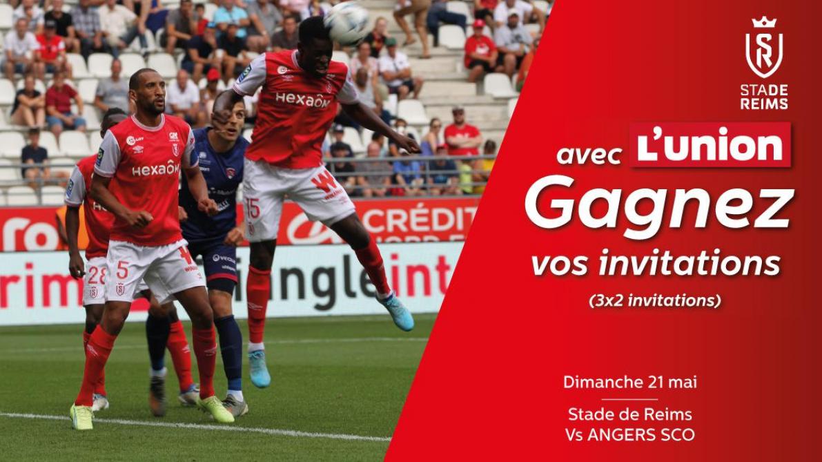 SDRInfos's tweet image. Tentez de remporter vos places pour le match du Stade de Reims face au SCO Angers lunion.fr/id484570/artic…