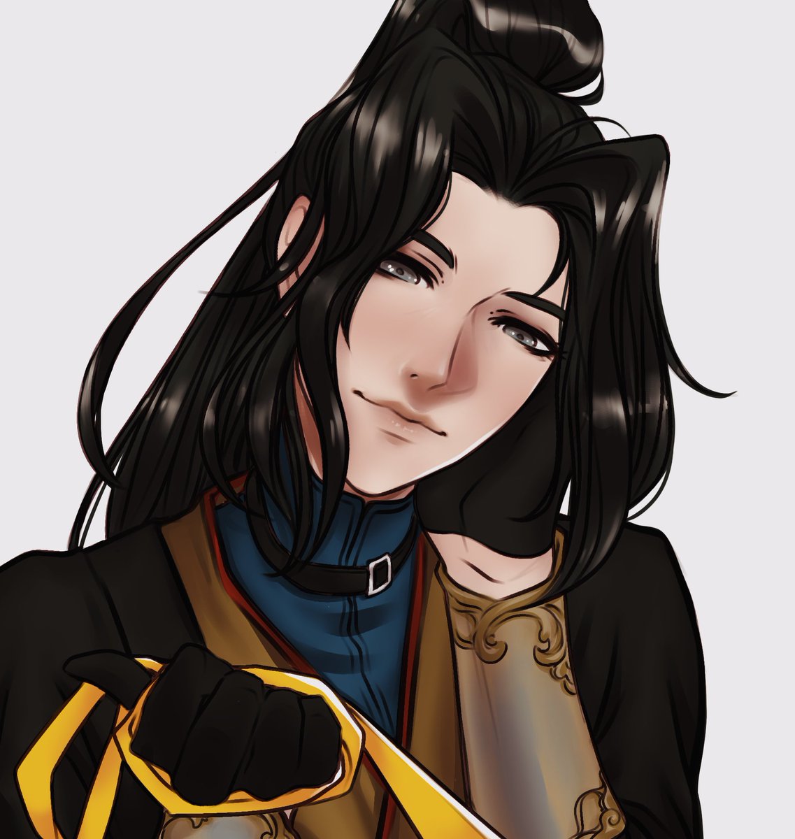 jaisamp's tweet photo. Trying to work through a bit of an art block; kind of matching #MuQing to that #FengXin from earlier but MQ doesn’t look modern at all. What is consistency. #tgcf #fengqing https://t.co/6UxVuD6E9P