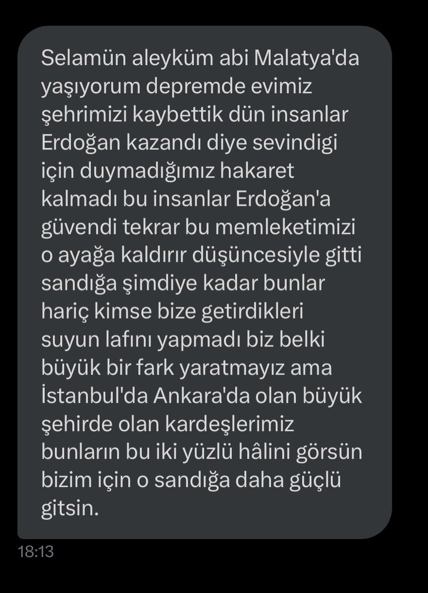 sametdgn1's tweet photo. Şu insanları bile üzdünüz ya. Kardeşim gönlünüzü ferah tutun, kimse sizi unutmadı. Sizi onlara ezdirecek değiliz. https://t.co/uOdCI5fWWQ