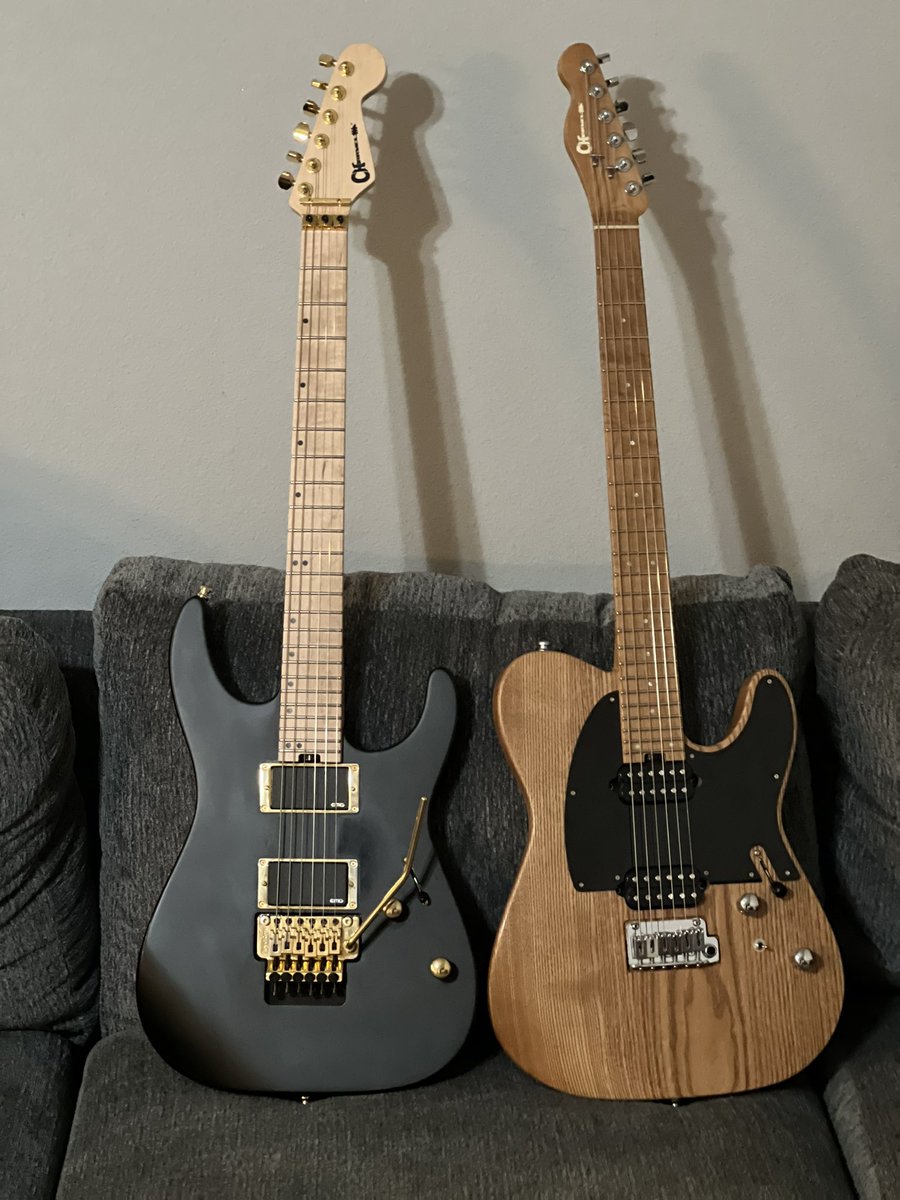 The new Charvel Tele and her sister! #Charvel #90lbwrench