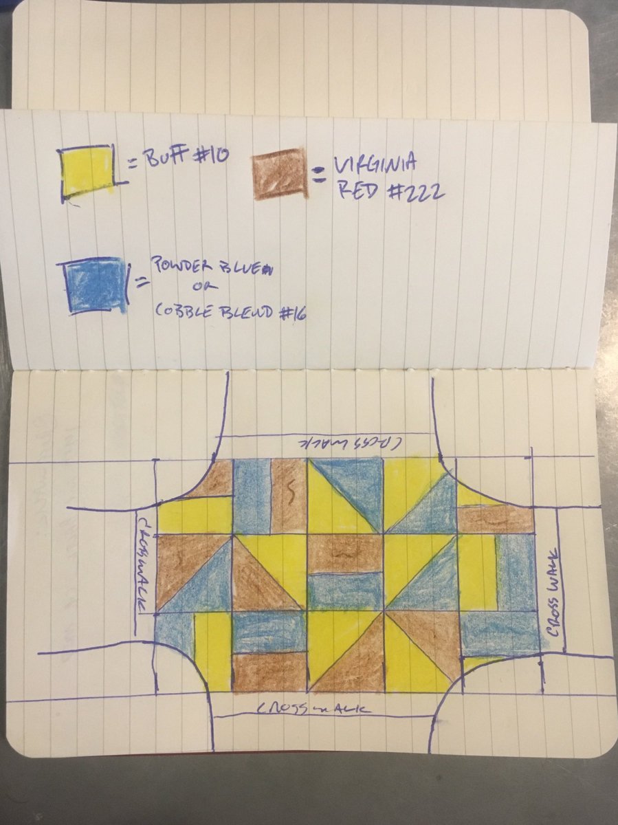 ScubaSteveArt's tweet photo. Gm to the first mural I painted back in 2016 for $200.

A couple years after, the city approached me to riff on it to design the paver blocks of an entire intersection. 

Now my homie from highschool is the lead architect on a wave pool getting built at the intersection 🤯 https://t.co/zM2Ujl3gxN