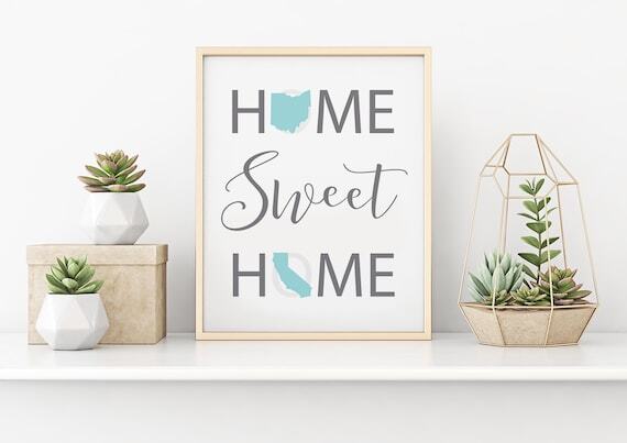 YassisPlace's tweet photo. Home Sweet Home Two state sign, Hometown Pride State Print, State Map Art, Two States Love, Couples Gift, Long Distance Couple by YassisPlace https://t.co/M7e437gaQx https://t.co/FwEetaFHZN