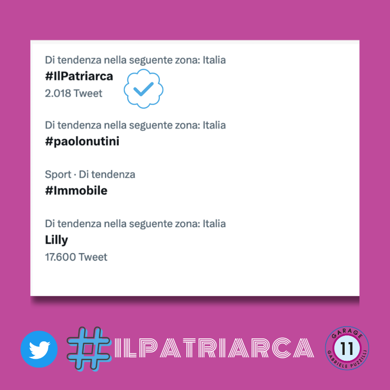 G11agency's tweet photo. Anche la quinta puntata de #IlPatriarca ha ottenuto un ottimo social score. In TT in Italia durante la messa in onda.
#garage11 #gabrielepuzzilli #Taodue #CamFilm #LiveTweet https://t.co/yLSP6EOpIp
