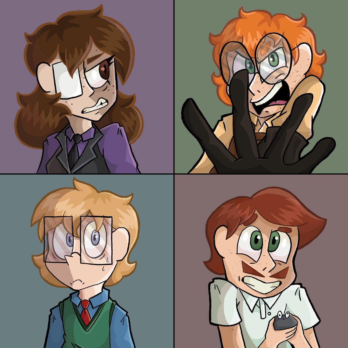 WayWillis's tweet image. I did make new “ID photos” for the characters cards. I felt like it captures their personality better.